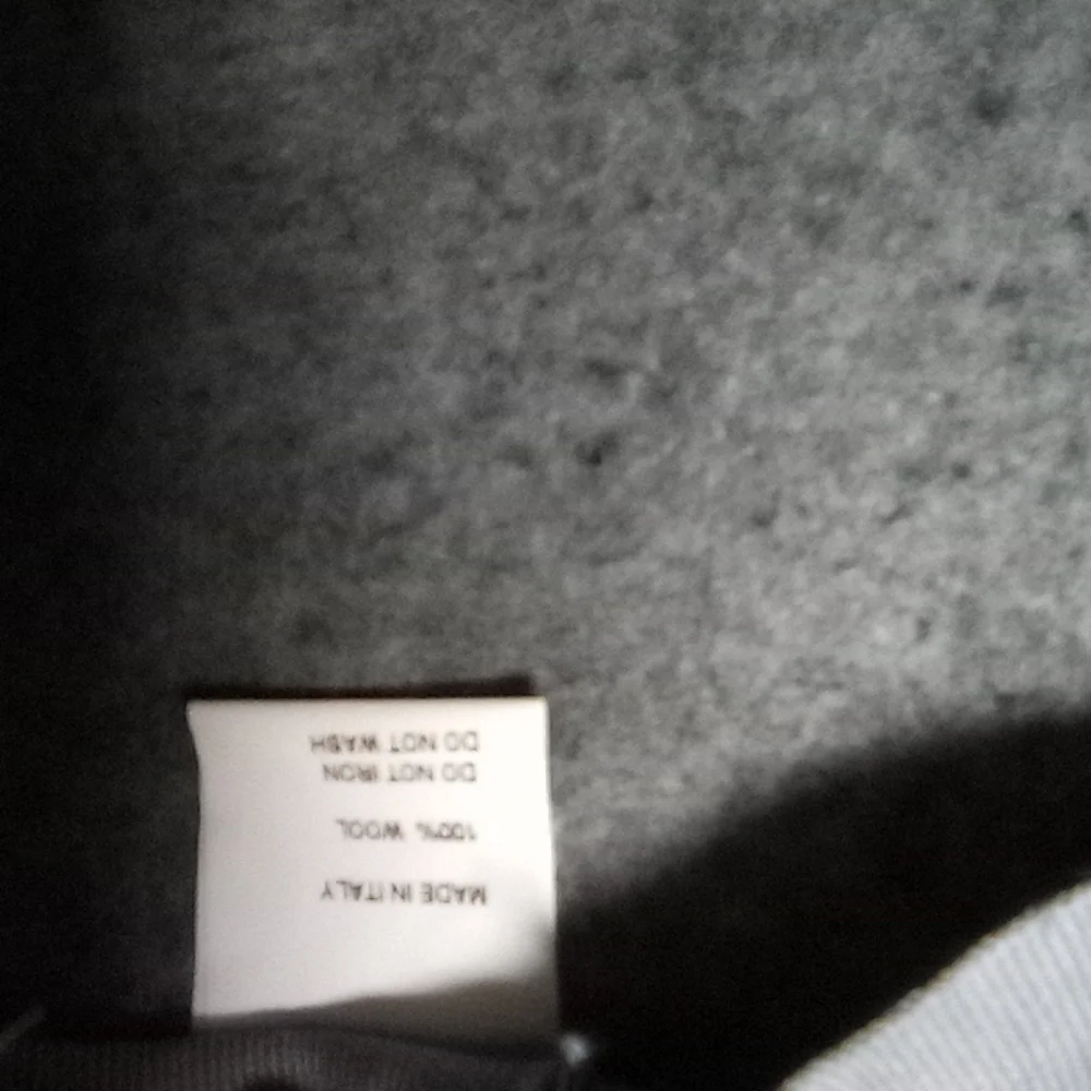 Italian Wool Fedora Grey /purple gunia feather Accent - Picture 7 of 12